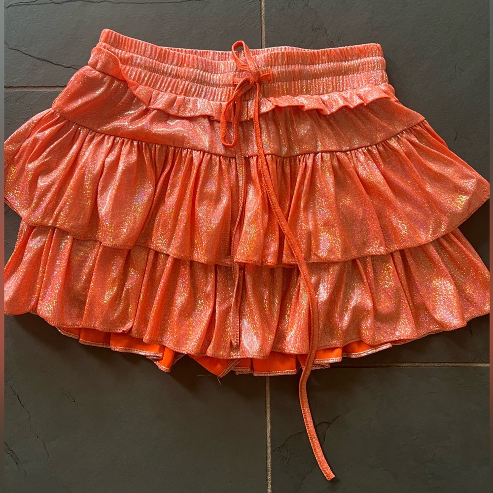 Day+ Moon Shimmering Orange Tiered Skirt